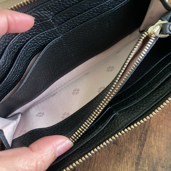 Kate Spade Black Pebble Leather Wallet - Picture 10 of 11